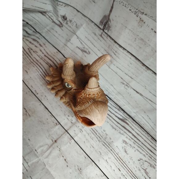 Dinosaur Triceratops Hand Puppet Magic Time 2018 Flexible Rubber - Picture 5 of 9